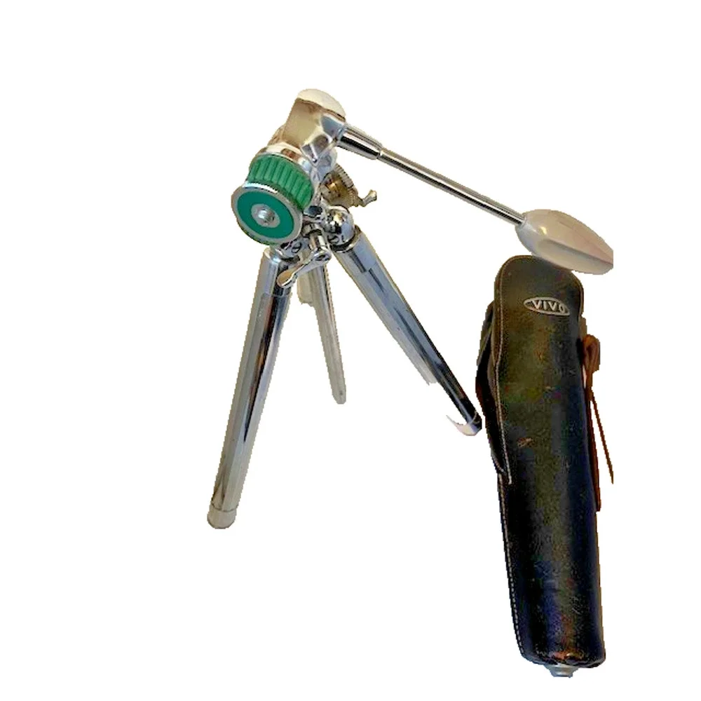 Vintage VIVO Japan Chrome Telescoping Tripod (54